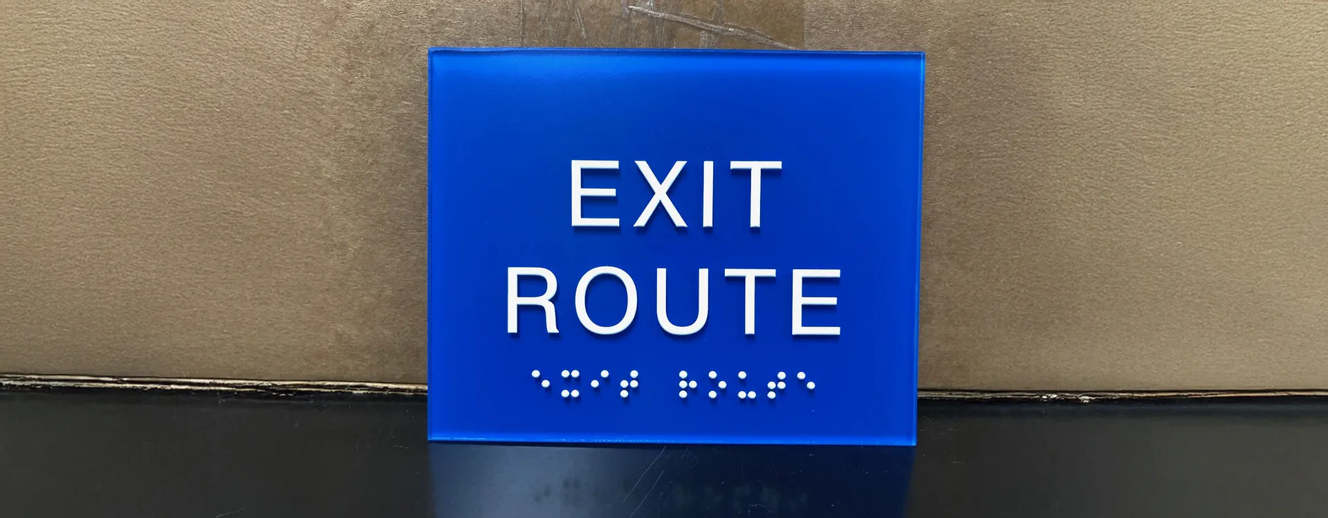 Custom ADA wayfinding sign